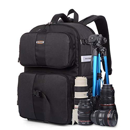 Preisvergleich Produktbild YAAGLE SLR Kameratasche professional verschleißfest stoßfest Objektivtasche abnehmbar Rucksack Gepäck Schultertasche Reisetasche-schwarz