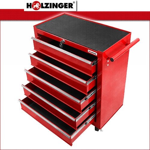 Holzinger Werkzeugwagen HWW1005KG – kugelgelagert (5 Schubfächer) - 2