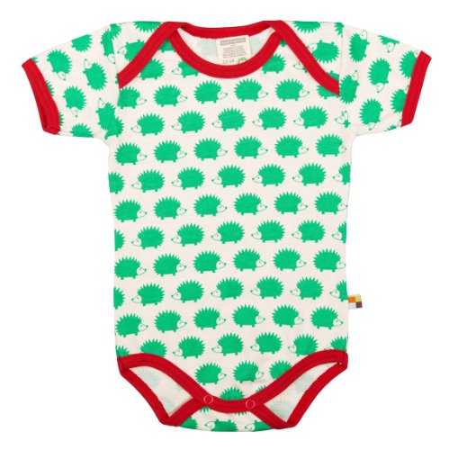 loud + proud Baby Girls' Animal Print Romper Green Grün (verde ve) 9-12 Months