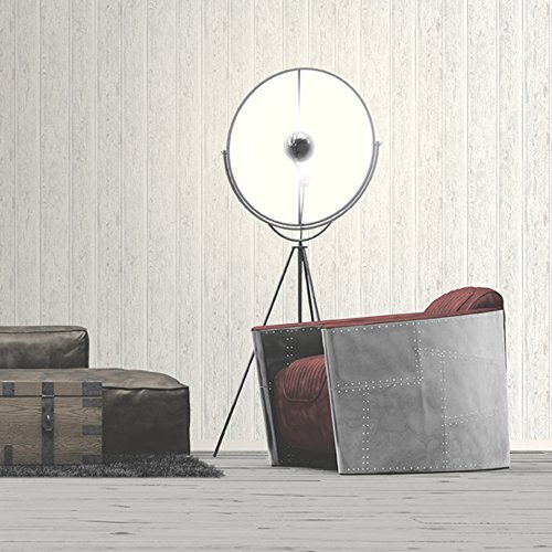 UGEPA Vliestapete Holzbohlen, weiß, J86807 - 2