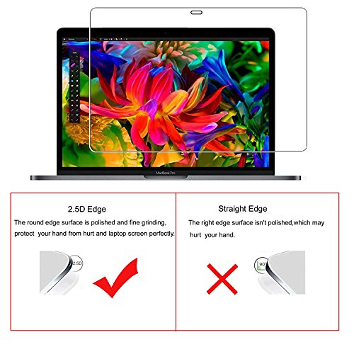 MOSISO Premium 9H Härte superdünn HD Klar Bruchsichere Kratzfest Gehärtetem Glas Displayschutzfolie für MacBook Pro Retina 13 Zoll (A1425/A1502), Klar - 3