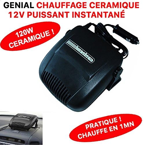 Great!Ceramic Heater 12 V 120 W Fan Plugs Into Cigarette LighterQuick heating.Special for convertible cars, camping.No need to keep the engine running to heat the vehicle.