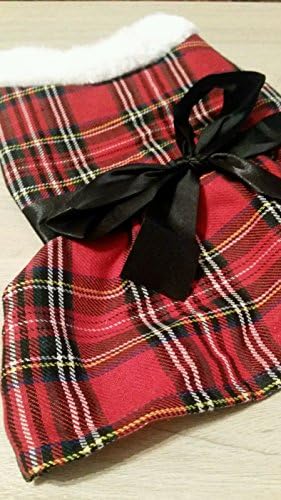 Dog/Puppy Christmas tartan Santa~costume coat Outfit ~ So Cute (small) S
