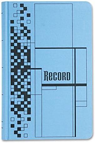 Record Ledger Book, Blue Cloth Cover, 500 7 1/2 x 12 Pages, Sold as 1 Each