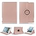 Produktbild COOSA iPad 9.7 case 2017 neue 360 °drehende rundum Schutzhülle für iPad mit Schlaffunktion / Automatische Wecker ipad 9.7 schutzhülle 2017 neuest hülle (Rose Gold)