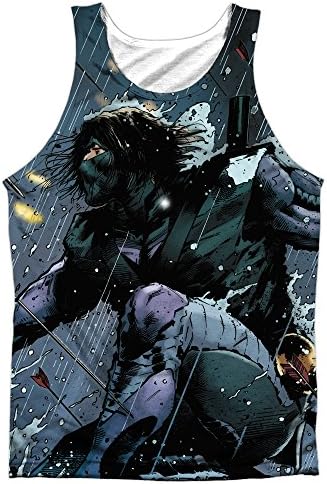 Ninjak Superhero Raining Arrows Ninjak Leap Front/Back Print Tank Top Shirt