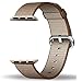 Produktbild Apple Watch Band, PUGO TOP Neueste Fine Woven Nylon Gurt Ersatz Handgelenk Band für Apple Watch Series 2 und Series 1 alle Modelle (38mm Toasted Kaffee/caramel)