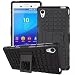 Produktbild M4 Aqua Case, DRUnKQUEEn TM Rugged Hybrid Armor Dual Layer Hard Shell Tread Grenade Grip Combat Textured Kickstand Case Cover for Sony Xperia M4 Aqua