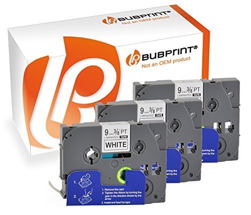 3x Schriftband kompatibel für Brother TZ221 TZ-221 9mm 8m SET