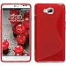 Produktbild PhoneNatic Case für LG Optimus L9 II Hülle Silikon rot S-Style + 2 Schutzfolien