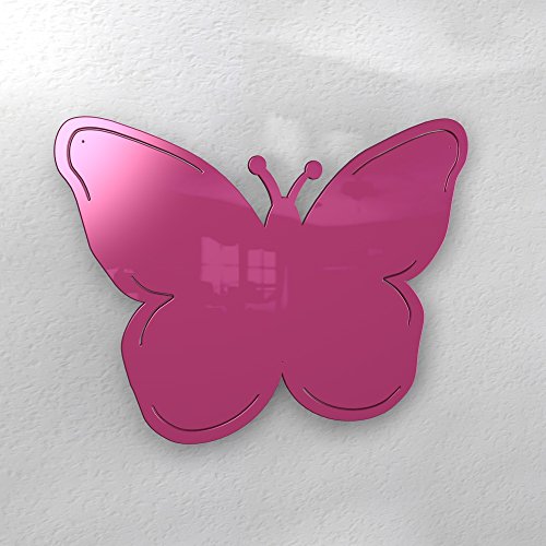 Schmetterling Magnetwand – viele verschiedene Farben – XXL groß hochglanz (rosa / pink (RAL 4010 telemagenta glänzend)) - 2