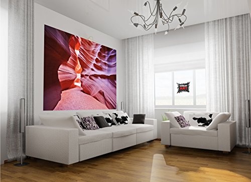 Fototapete Antelope Canyon Wand-dekoration – Wandbild Slot Canyon Poster-Motiv by GREAT ART (210 x 140 cm) - 7