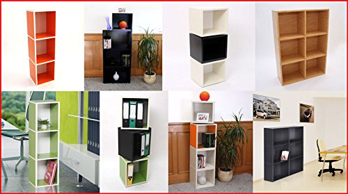 Modul-Würfelregal Standregal M73, 33x34x29 cm ~ weiß - 6