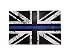 Produktbild 10 cm x 15 cm, Shabby-Chic-Look, dünn, Blue Line Polizei Sticker/Aufkleber, Union-Jack-Design