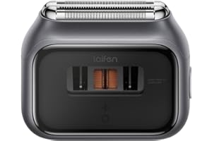 Laifen P3 Pro Rasoio Elettrico, Regolabarba Uomo con Motori ad Alta Velocità Proprietari, 2 Da 12.000 Tagli/Min, Durata Della Batteria Di 100 Minuti, Impermeabilità IPX7, Ideale per Viaggia