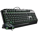 Cooler Master Devastator 3 Combo Mouse e Tastiera Gaming - Retroilluminazione LED a 7 Colori, Tasti Multimediali e Poggiapols