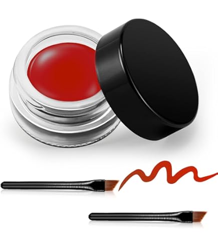 Kit Sopracciglia 2in1 Con Stampo E Timbro – Crema + Eyeliner, Impermeabile, Nero