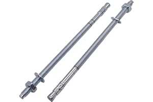 MARCOPOL (10 Stück) Keilanker M10 x 230 mm, Metalldübel, Durchgangsbolzen Mauerwerk, Betonspreizanker (10, M10 x 230 mm)