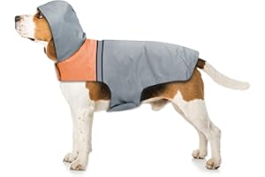 SLE Imperméable pour chiens avec capuche et bandes réfléchissantes sûres, imperméable ultra-léger respirant, pour chiens de petite, moyenne et grande taille (moyenne)