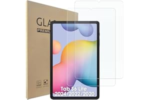 Hianjoo 2 Piezas Pantalla Protector Compatible con Samsung Galaxy Tab S6 Lite 2024/2022 / 2020, Cristal Tablet Salvapantallas Vidrio Templado para SM-P610N/P615[9H Dureza Alta Claridad Sin Burbujas]