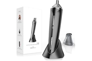 TOUCHBeauty Taglia Peli Naso e Orecchie Elettrico per Uomo,Rasoio Naso Orecchie con Lame Rotanti a Doppio Taglio,Ricaricabile USB e Impermeabile AG-1851