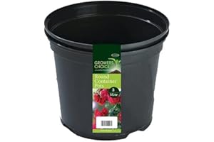 BOSMERE Tildenet 5 Litre N200 Round Container Pot (Pack of 3), Black