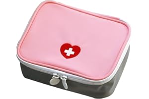 XENQITO 1Pcs Mini Kit di Primo Soccorso Portatile, Borsa Vuota Piccolo Pillola Organizzatore Facile Trasporta Medicina Contenitore, Borsa Pronto Soccorso Viaggio, per Viaggio Ufficio Casa All'aperto