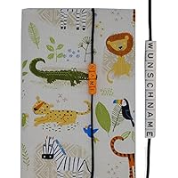 U-Heft Hülle Zootiere Löwe Tiger Affe Zebra