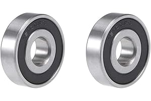 TA-VIGOR 2Pcs 16100-2RS Deep Groove Ball Bearings, Z1 10mm x 28mm x 8mm Double Sealed Industrial Bearings, Chrome Steel Skateboard Bearings for Motor Electrical Instrument Equipment