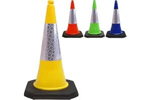 Street Solutions UK - 750mm Tall Traffic Cone Reflective Sleeve For Indoor And Outdoor Usage, Self Weighted Cones Are Manufactured In The UK