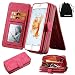 Produktbild iPhone 6s/6 Case, DRUnKQUEEn Premium Zipper Wallet Leather Detachable Magnetic Case Purse Clutch Removable Case with Black Flip Credit Card Holder Cover for iPhone6 iPhone6s (4.7")