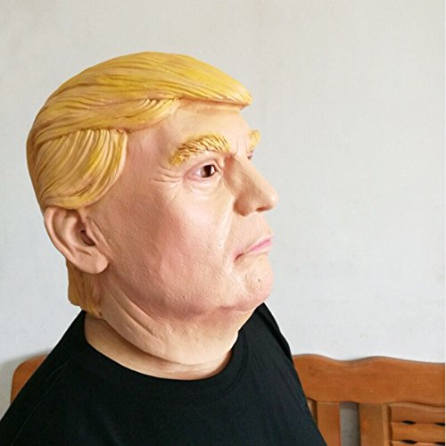 Donald Trump Maske aus Latex Präsident president für Erwachsene Kostüm Karneval Verkleidung Fasching - 2
