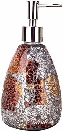 Glass emulsion bottle bathroom hand sanitizer shampoo shower gel bottle,conical amber