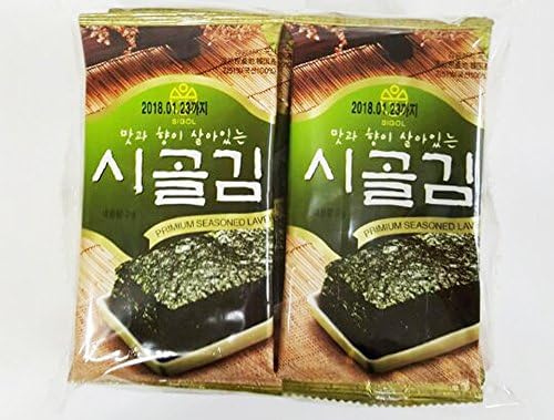 SiGol Seaweed Natural Roasted Seaweed Snack For Lunch 2.0G 0.07Oz(6Sheet)-(Pack Of 30)