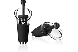 Vacu vin 6504606 Wine server/Stopper Combo, ABS, nero