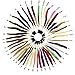 A Color Ring With 43 Sample Human Hair Extensions & 95g each set NEW hot sale