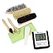 Produktbild Lantelme 6048 Reiseutesilien Set Digitalthermometer und Reise Schuhputzset - Digital Thermometer mit Hygrometer und Min Max Temperaturanzeige