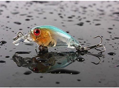 SUDOOK Mini Fishing Lures Artificial Bait 4.5cm/4g 9Pcs Fishing Tackle Treble Hook Micro Jigging Bait