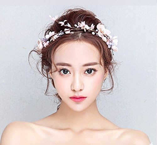 Bride headdress Korean rattan girl headdress Wedding accessories holiday flowers