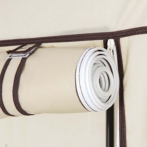 Songmics XL Garderobe Stoffschrank Faltschrank Kleiderschrank Campingschrank 175 x 110 x 45cm LSF007M - 6
