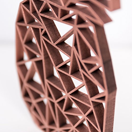 Kleinlaut 3D-Origamis aus Holz – Wähle ein Motiv & Farbe – „Ananas“ – 10,6 x 20 cm (M) – Kupfer - 2