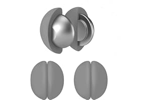 FY&XZH Duschvorhang Gewichte, robuste magnetische Gewichte an der Unterseite mit rostfreier Silikonbeschichtung, verhindern, dass der Vorhang im Wind weht, geeignet für Flaggen, Vorhänge (3 Paare, Grau)