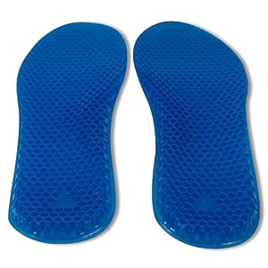 Quality Shock Absorbing Gel Insoles, Replace your old Boot, Shoe, and Trainer Insoles and Feel the Difference. Great for Running = Ladies