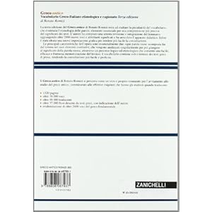 Greco antico. Vocabolario greco-italiano etimologico e ragionato