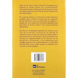 Manual para el técnico en prevención de riesgos laborales. Nivel básico