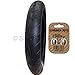 1 x iCANDY PEACH Suitable Stroller / Push Chair / Buggy FRONT Tyre to fit - 10" x 1.75 - 2.00 (255-50) (Black) Super Grippy & Fast Rolling + FREE Shipping + FREE Upgraded Skyscape Metal Valve Caps (Worth £3.99)