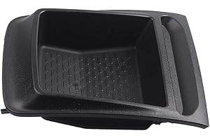 GLOBALHUT Bandeja de almacenamiento para salpicadero, para Fiat para Ducato Boxer Relay 2014 en adelante, organizador interior de coche, caja de consola central, color negro, ABS 735699812