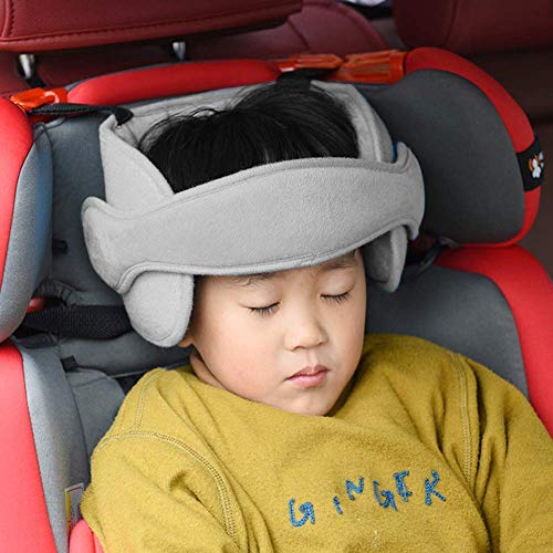 Getko With Device Adjustable Child Car Seat Belt Head Support Band, Head Support A Comfortable Safe Sleep Solution, Head Support Belt (Multi Color)