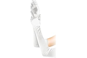 ZWZNBL Années 1920 Style Longs Gants De Soirée Noir Blanc - Coude Gants De Mariée, Danse, Déguisements - Sexy Femmes De Mariage De Bal D'opéra