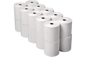 Primatel 57 x 38mm Thermal Paper Till Rolls for Credit Card All PDQ Machines (5 Boxes = 100 Rolls)
